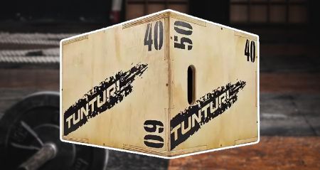 Tunturi plyo box met drie verschillende zijden en hoogtes