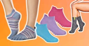 Verzameling van goede antislip yogasokken