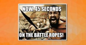 Een meme over battle ropes
