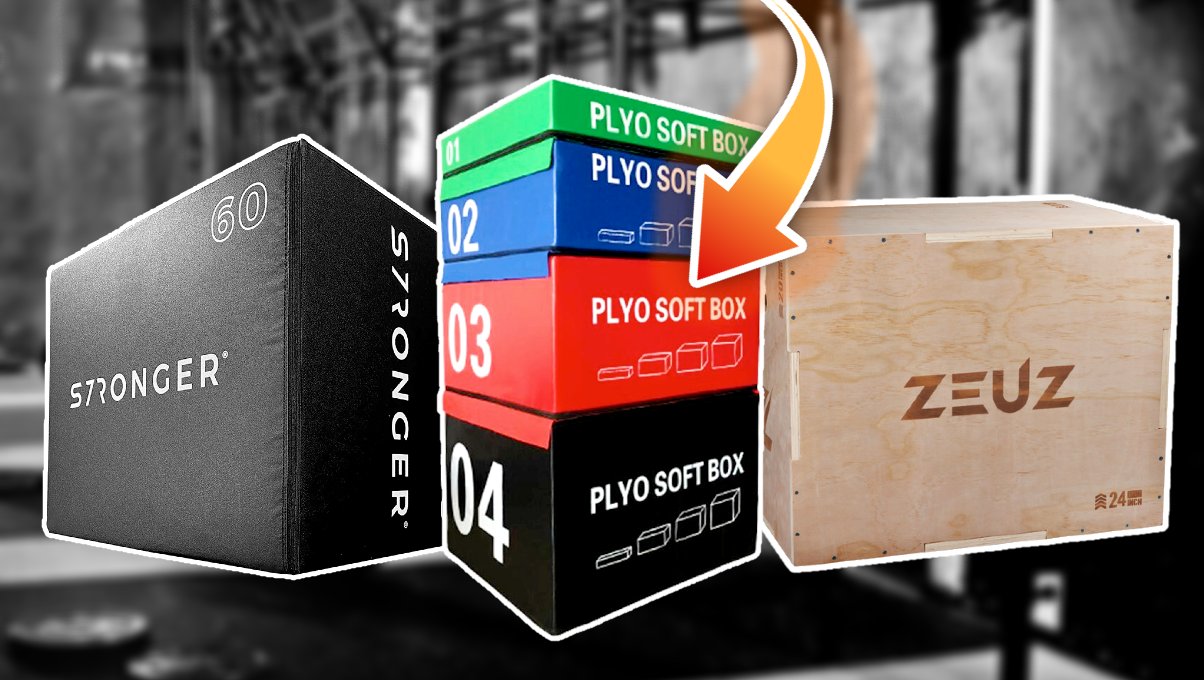 Drie verschillende Plyo CrossFit boxen