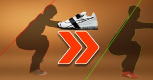 Squat in gewone schoenen en squat in squat schoenen