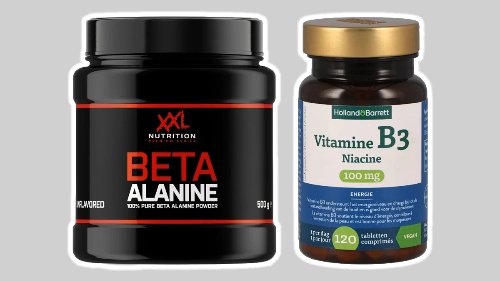 Beta alanine supplement van XXL Nutrition en vitamine B3 supplement van Holland en Barrett
