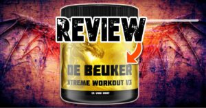 Een grote pot De Beuker V3 Extreme Workout van het bedrijf Clean Nutrition
