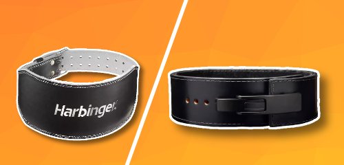 Een Harbinger gewichthef riem en een Rogue powerlift riem