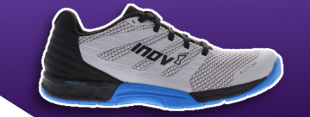 Inov-8 F Lite 260 V2 schoenen in de kleur wit zwart en blauw