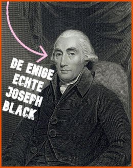 Tekening van Engelse chemie professor Joseph Black