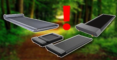 Drie verschillende modellen bureau loopbanden