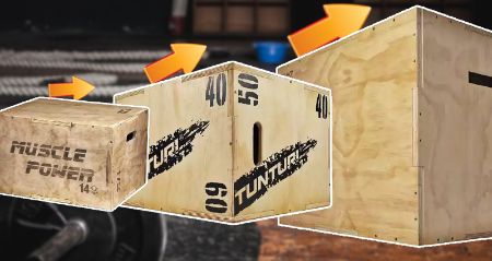 Verschillende maten plyo boxen