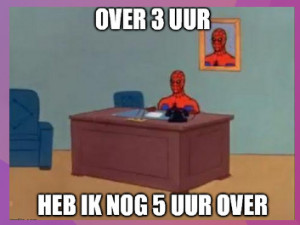 Spiderman grap over productiviteit