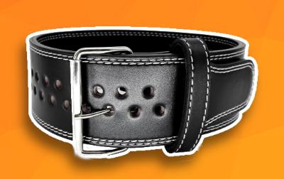 Zwarte powerlifting riem met gespsluiting