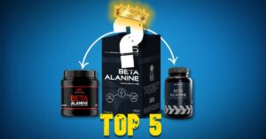 Een aantal verschillende beta alanine supplementen naast elkaar