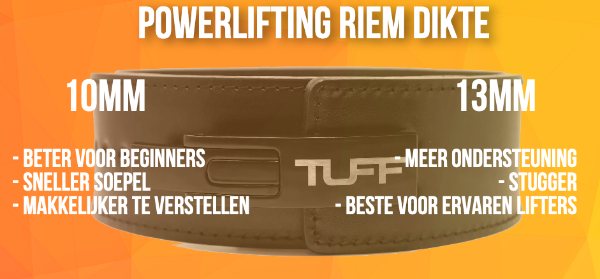 Eigenschappen bij verschillende dikten powerlifting riemen