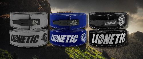 Lionetic gewichthefriem in de kleuren grijs, blauw en zwart