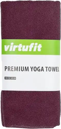 Kleine antislip yoga handdoek van VirtuFit in kleur Mulberry