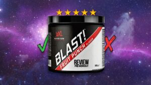 Blast pre workout verpakking van XXL Nutrition