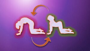 Afbeelding van twee Yoga houdingen die goed zijn voor je rug